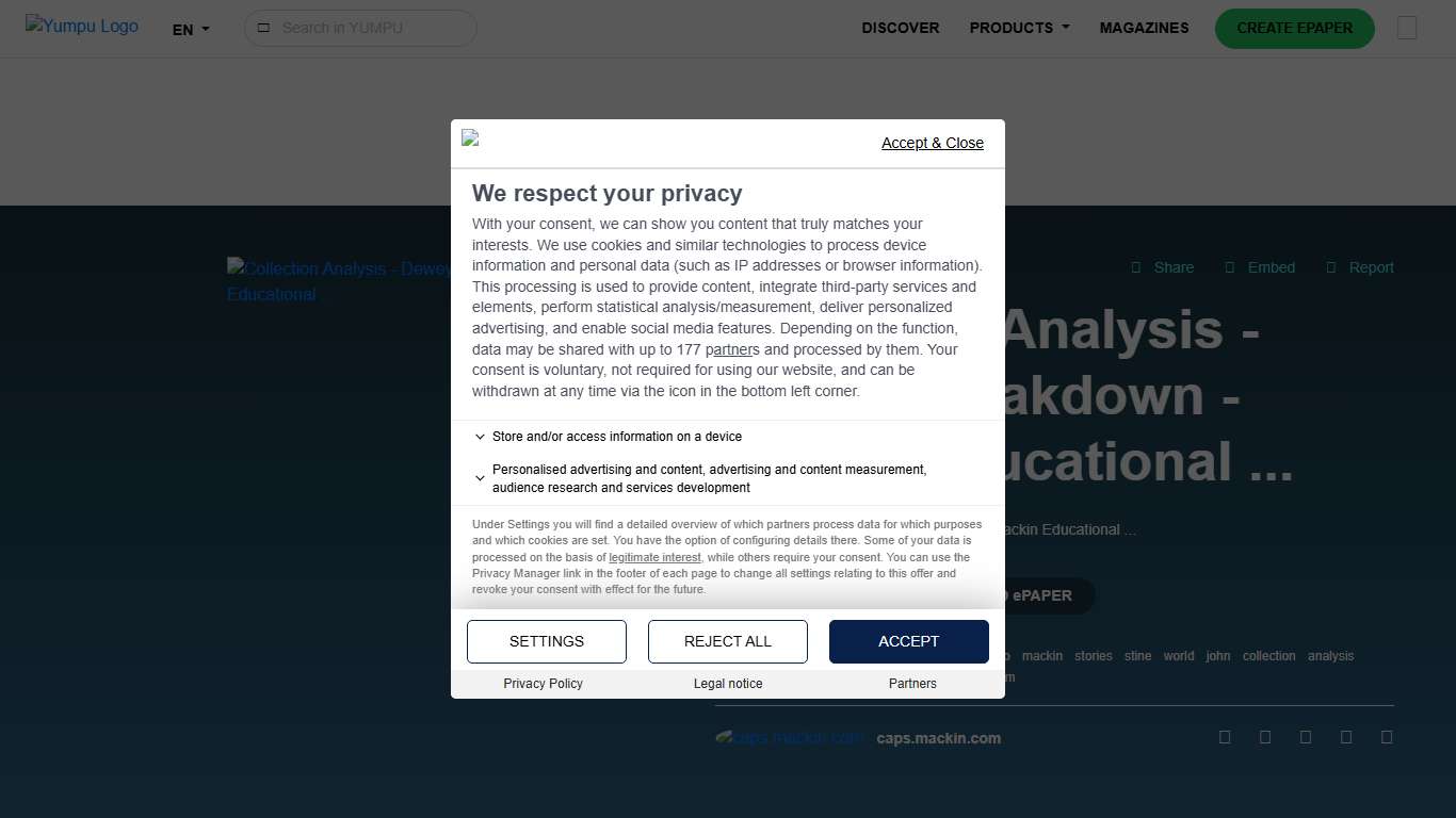 Collection Analysis - Dewey Breakdown - Mackin Educational ...